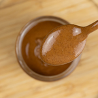 ALMOND • with skin. creamy paste of roasted kernels. no additives.