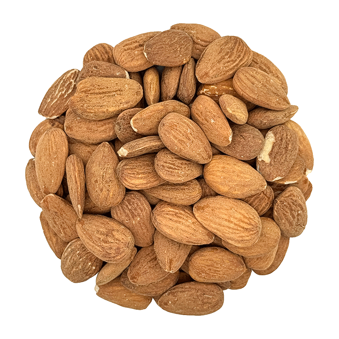 ALMONDS • with skin. no additives.