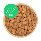 ALMONDS • with skin. raw. no additives. organic.