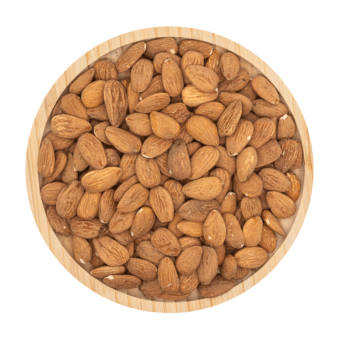 ALMONDS • with skin. no additives.