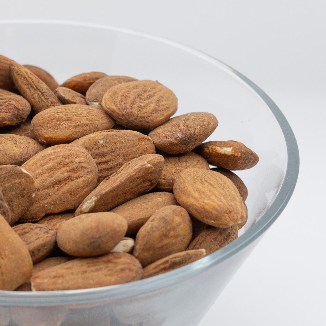 ALMONDS • with skin. no additives.