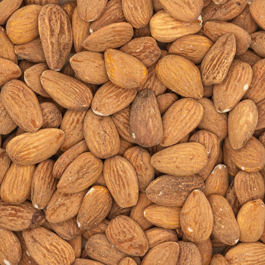 ALMONDS • with skin. no additives.
