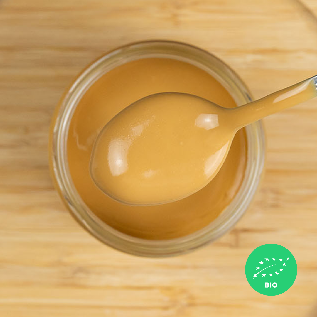 AMÊNDOA • sem pele. pasta cremosa de miolo torrado. sem aditivos. BIO. 