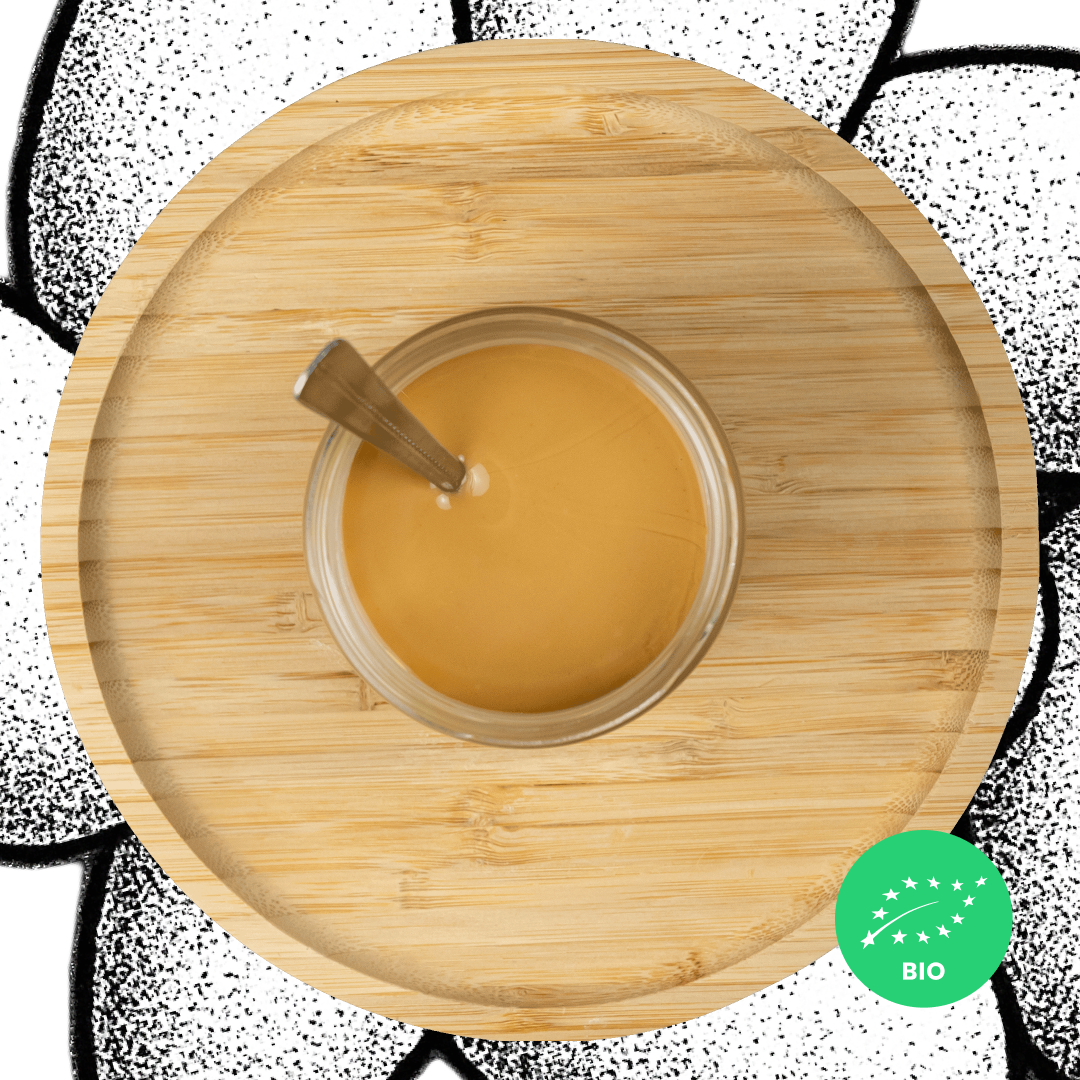 AMÊNDOA • sem pele. pasta cremosa de miolo torrado. sem aditivos. BIO. 