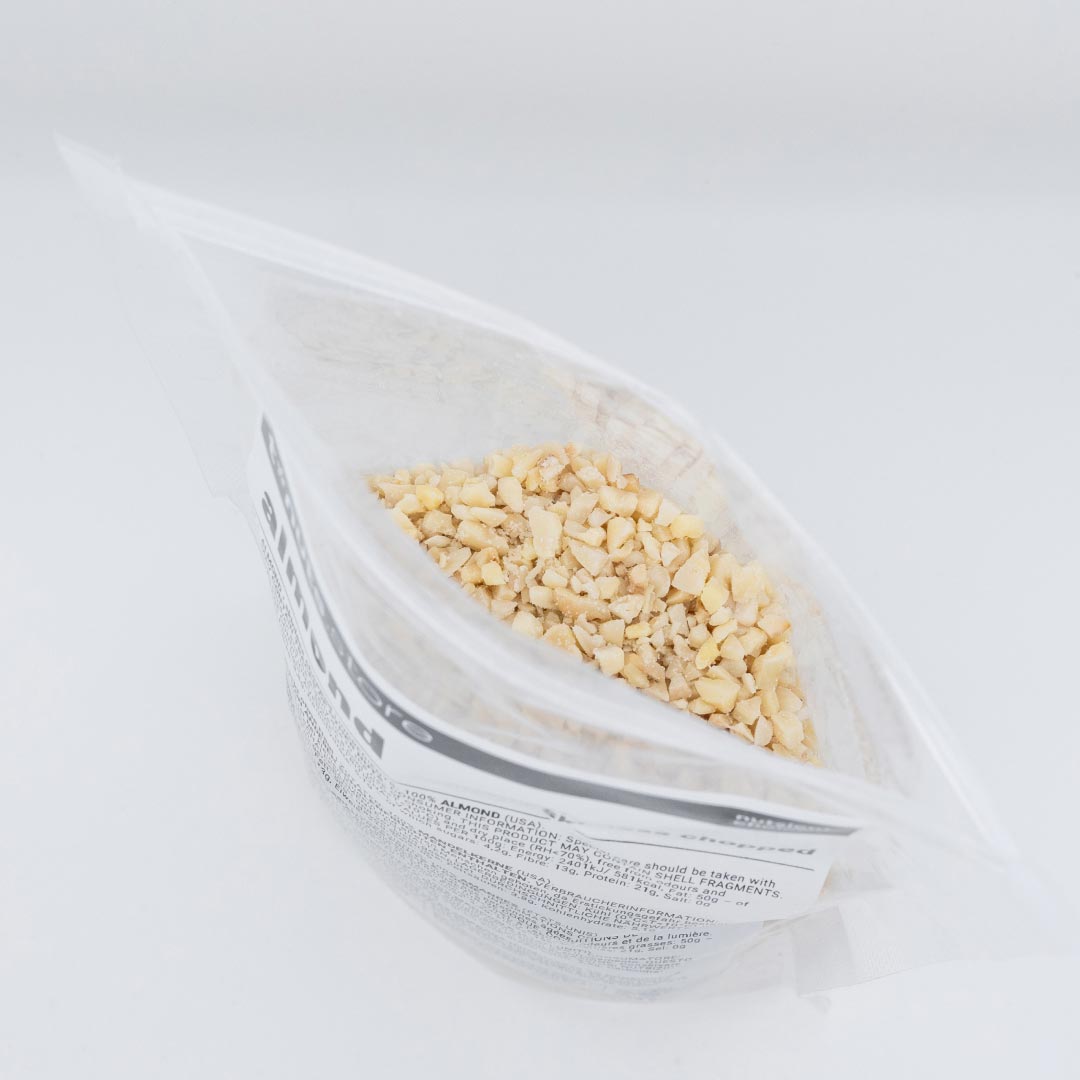 ALMOND • skinless. chopped. no additives.