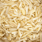 Close-up of almond slivers