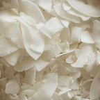 Close-up of white coconut flakes