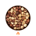 Bowl of Portuguese roasted hazelnuts.  