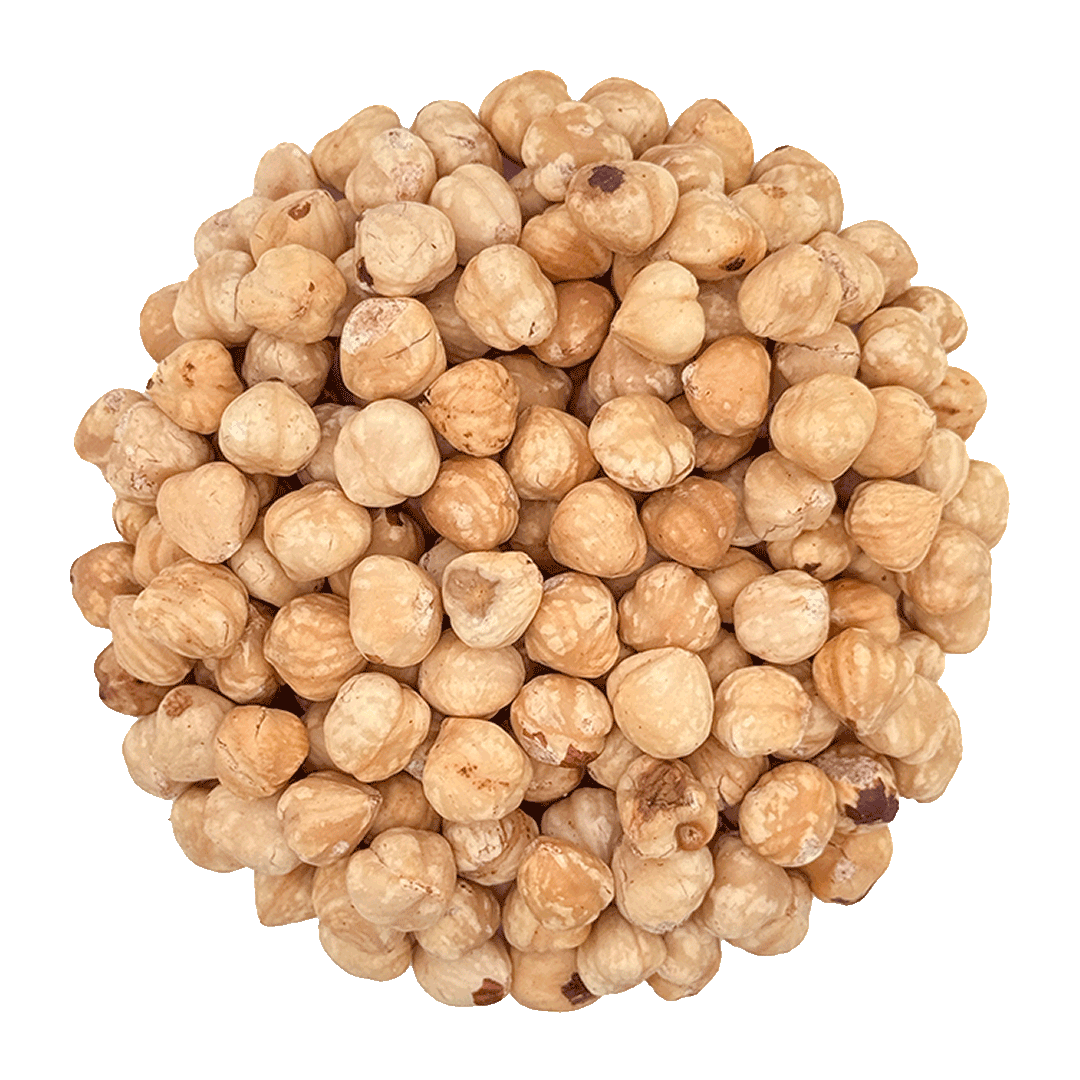 HAZELNUTS • skinless. roasted. no additives.