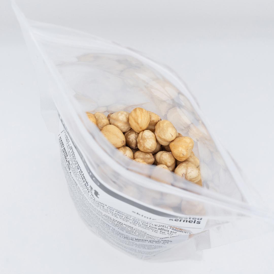 HAZELNUTS • skinless. roasted. no additives.