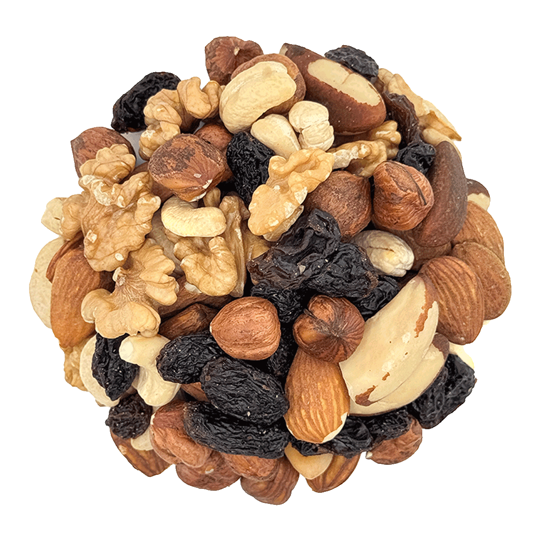 T*MIX DELUXE • hazelnuts, almonds, cashews, walnuts, brazil nuts, raisins.