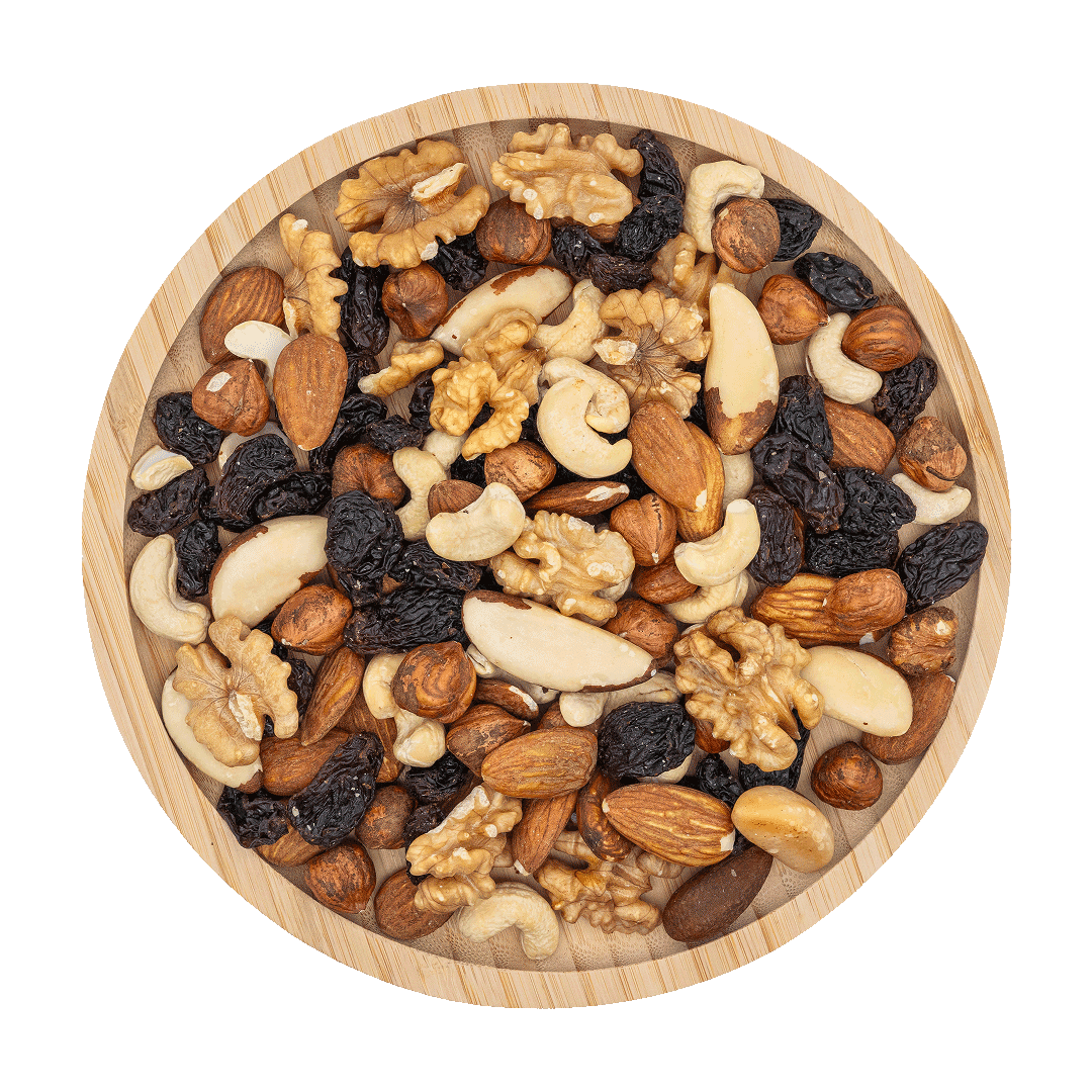 T*MIX DELUXE • avelãs, amêndoas, cajus, nozes, castanhas do brasil, passas thompson. 