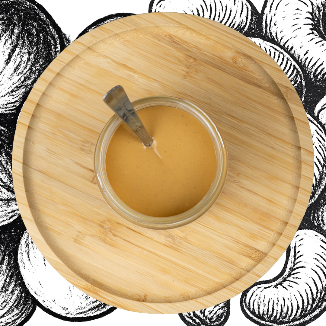 HAZELNUT + CASHEW • 50%50 creamy paste mix. skinless roasted kernels. no additives.