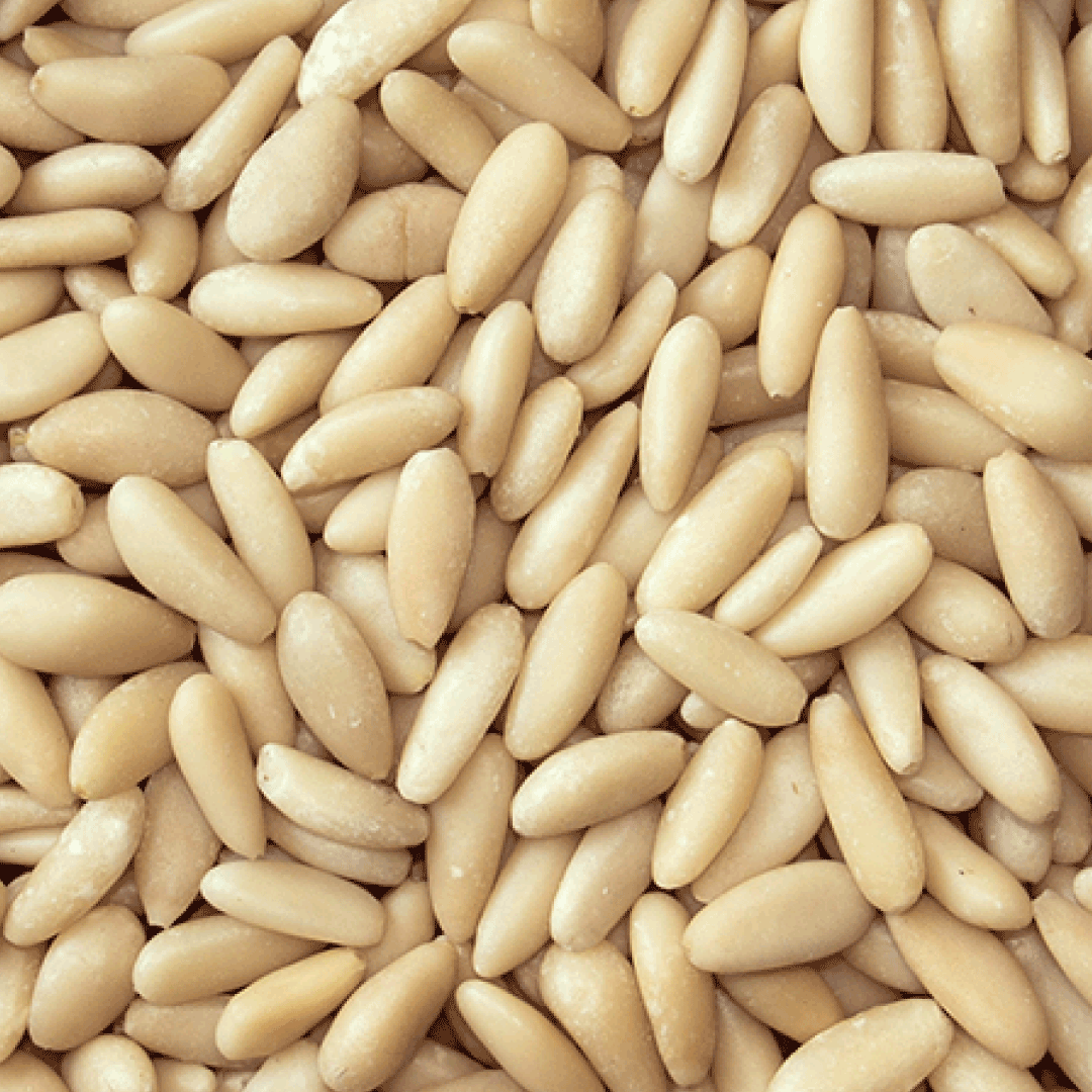 Close-up of pine nuts