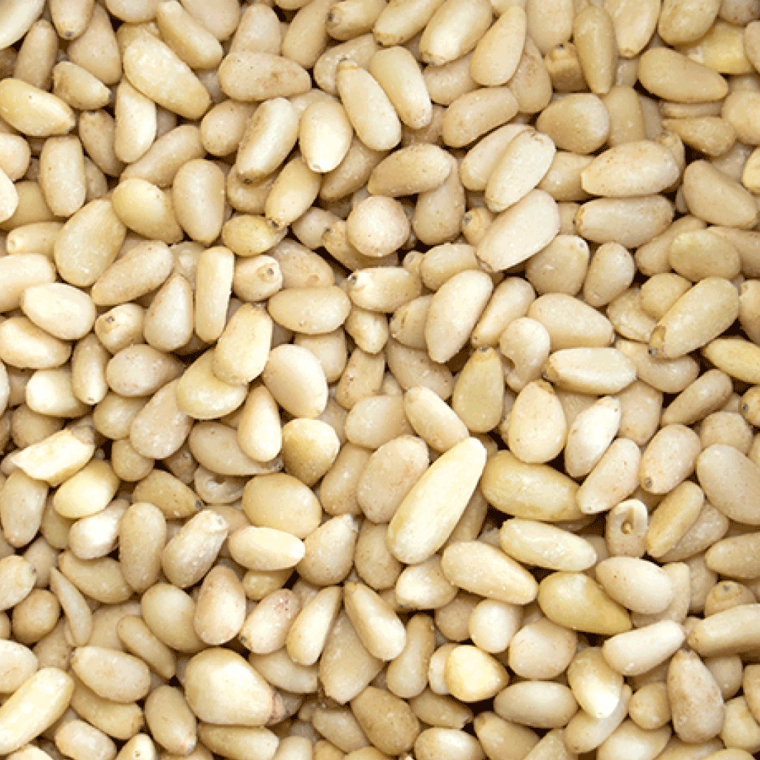 Close-up of pine nuts