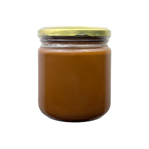 ALMOND • creamy paste of roasted kernels with skin. no additives.