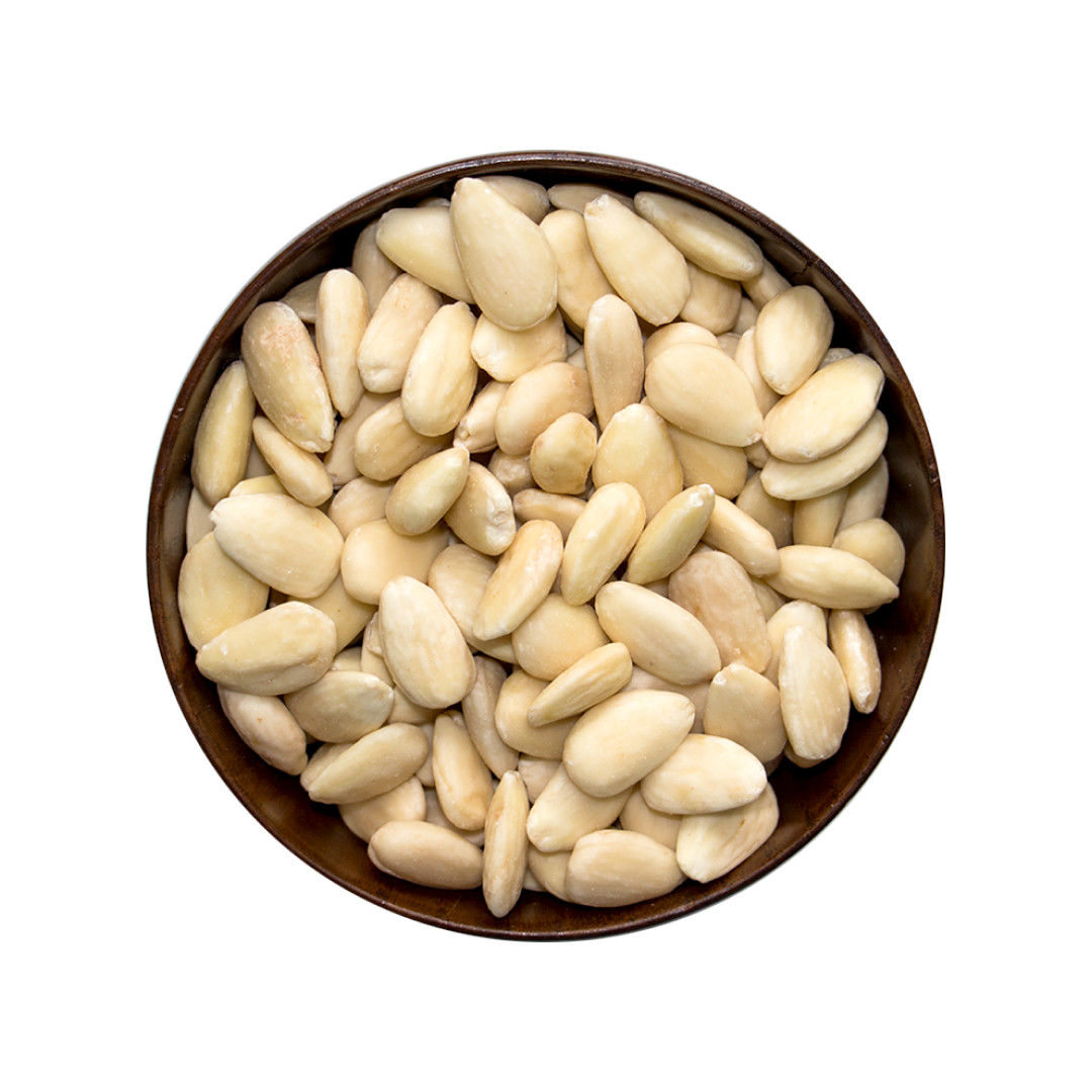 ALMOND • skinless raw kernels. no additives.