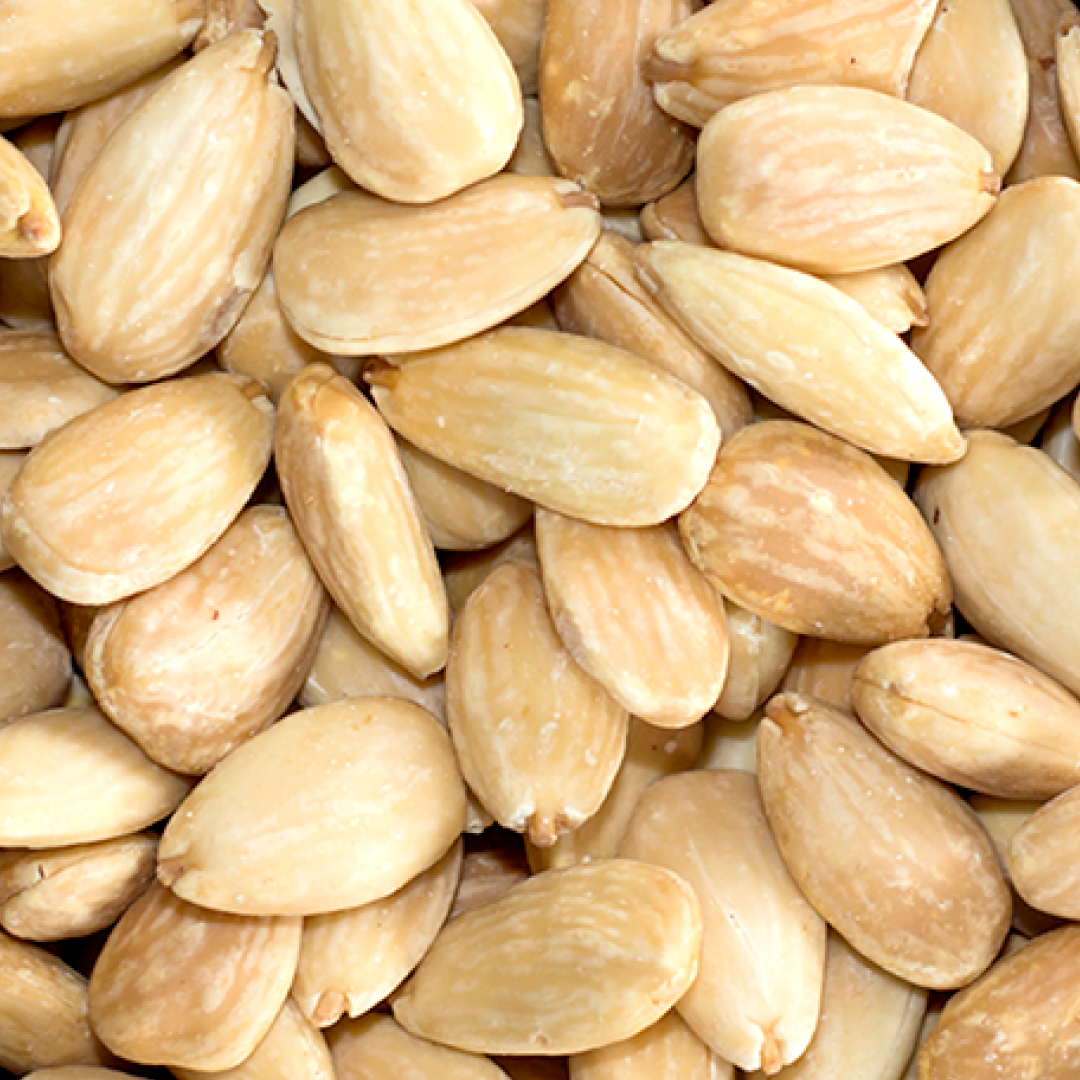 ALMOND • skinless roasted kernels. no additives.